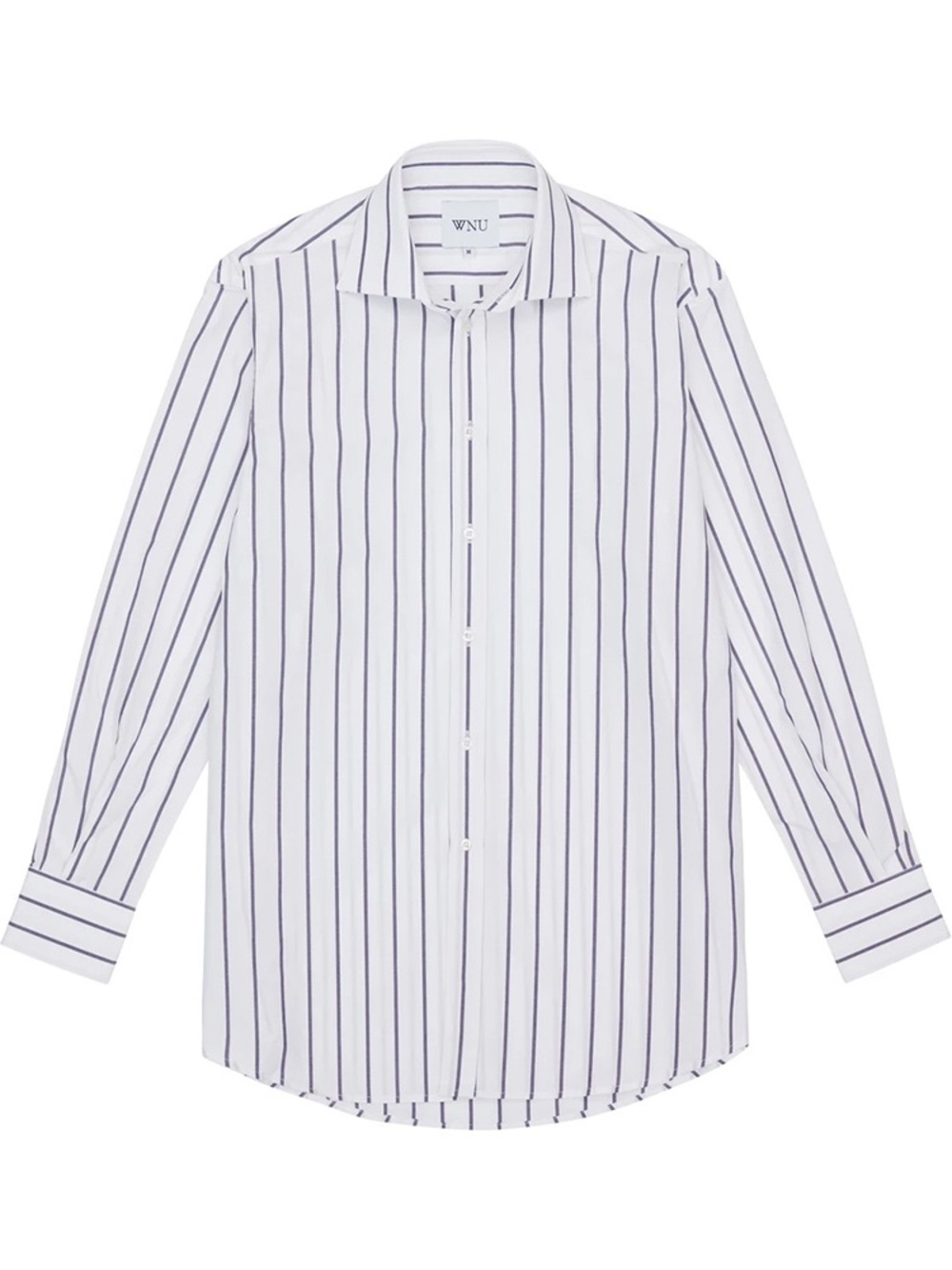 With Nothing Underneath button down striped shirt Size Medium